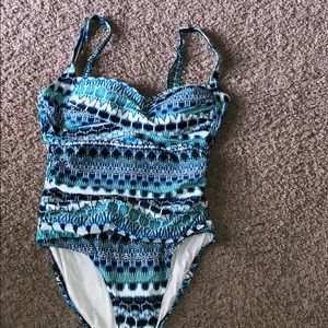 La Blanca patterned one piece swimsuit